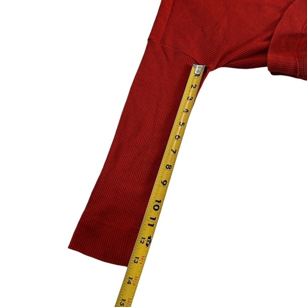Anthropologie | Nori Red Waffle Knit Thermal Pullover Sweater Over Tunic… - Picture 13 of 17